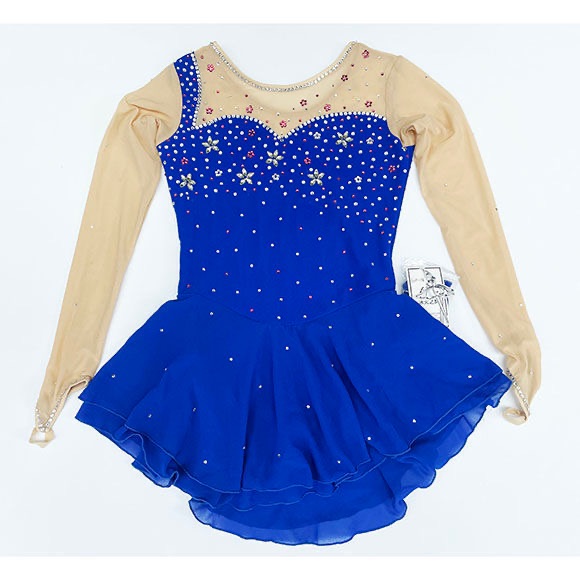 New Girl Figure Skating Dress Size 16 (12~15t) With Hair Scrunchies (145`155cm)